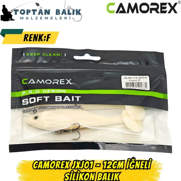 Camorex JXJ01 12cm 2li İğneli Silikon Balık (Renk: F)