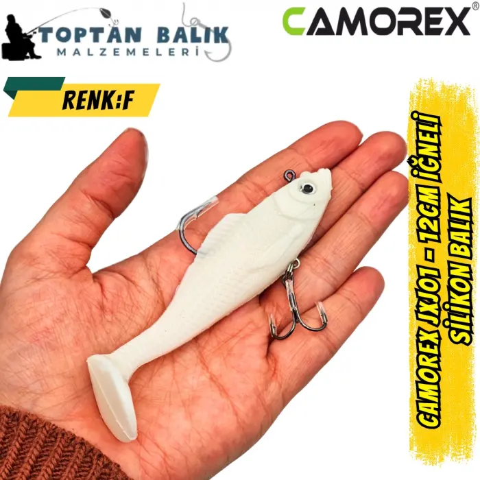 Camorex JXJ01 12cm 2li İğneli Silikon Balık (Renk: F)