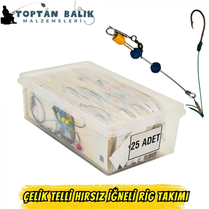 Çelik Telli Hırsız İğneli Rig Takımı (Predatör Avcı Sistemi)