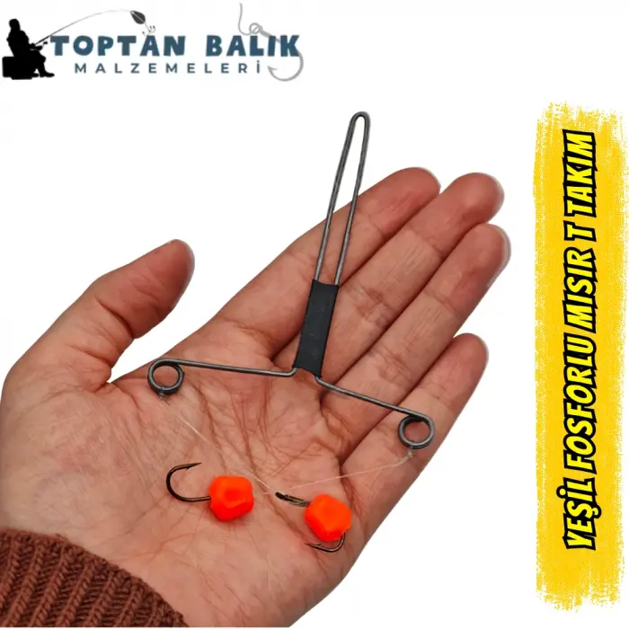 Küspe T Takım (2 İğneli, Boncuklu ve Ava Hazır)