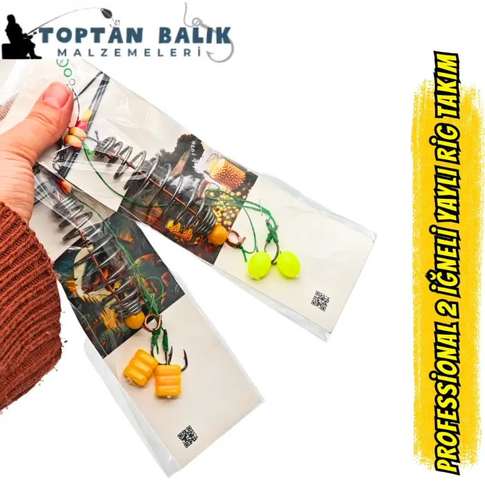 Professional 2 İğneli Yaylı Rig Takımı (Hazır Sazan Sistemi)