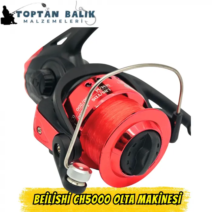 Beilishi CH5000 Kırmızı Hazır Misinalı Olta Makinesi
