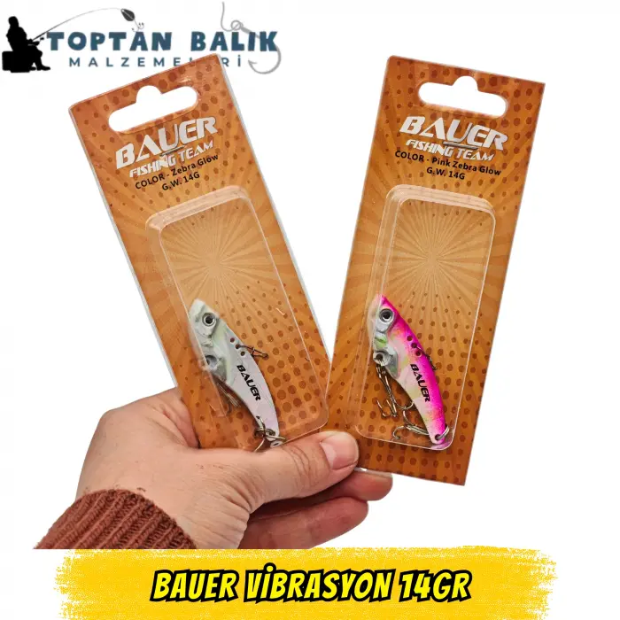 Bauer Vibrasyon 14gr - 12li Karışık Paket (Pembe & Beyaz)