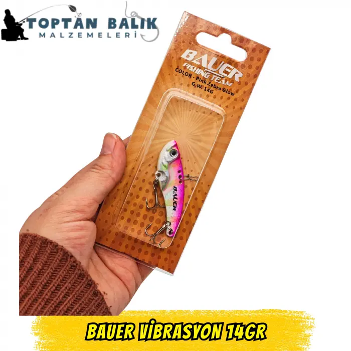 Bauer Vibrasyon 14gr - 12li Paket (Tamamı Pembe)