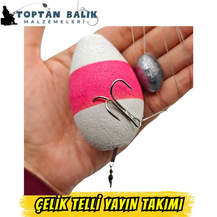 Profesyonel Çelik Telli Yayın Takımı (30gr Kurşunlu / 3lü İğne)