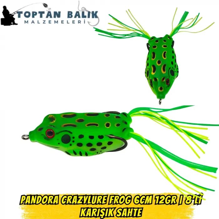 Pandora CrazyLure Frog 6cm 12gr - 8li Karışık Seri Kutu