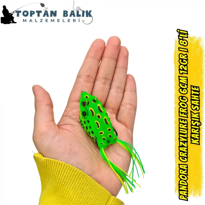 Pandora CrazyLure Frog 6cm 12gr - 8li Karışık Seri Kutu