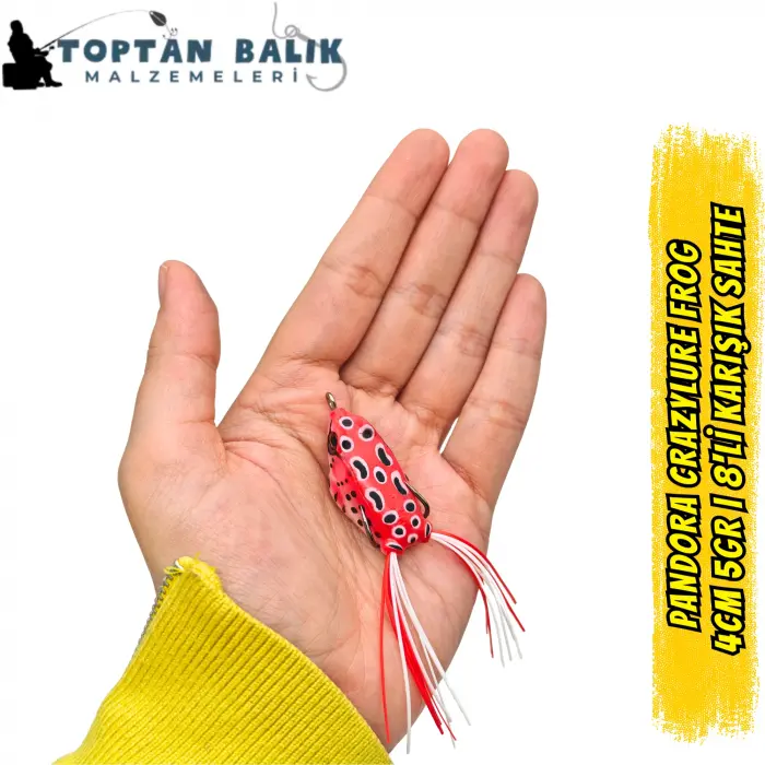 Pandora CrazyLure Frog 4cm 5gr - 8li Karışık Seri Kutu