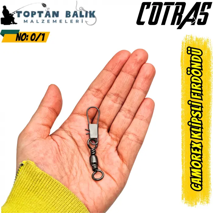 Cotras Profesyonel Bilyalı Klipsli Fırdöndü - NO: 5 (144lü Paket)