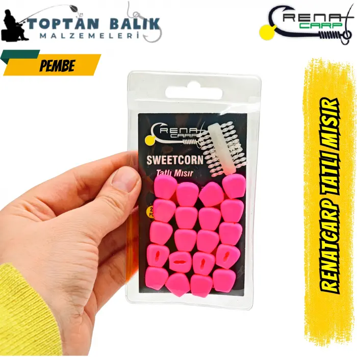 Renat Carp Tatlı Mısır Seti - (20 Adet Mısır + 20 Adet Boile Stoperi)