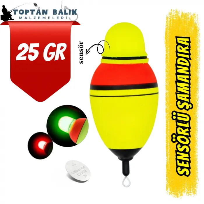 Akıllı Sensörlü Işıklı Gece Şamandırası - 25 gr