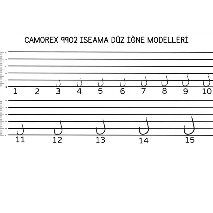 Camorex 9902 Trofe Balık İğnesi (Numara: 12)