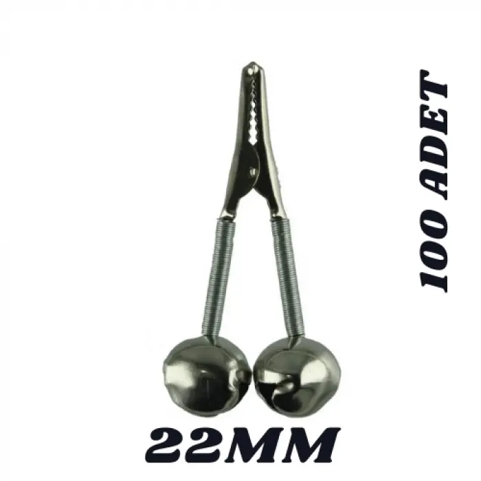 METAL GAGALI ÇİFTLİ ZİL 22MM (100 ADET)