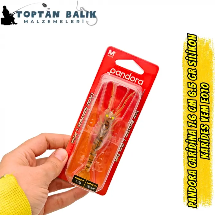 Pandora Caridina 7.6cm 6.5gr E010 Silikon Karides Yem