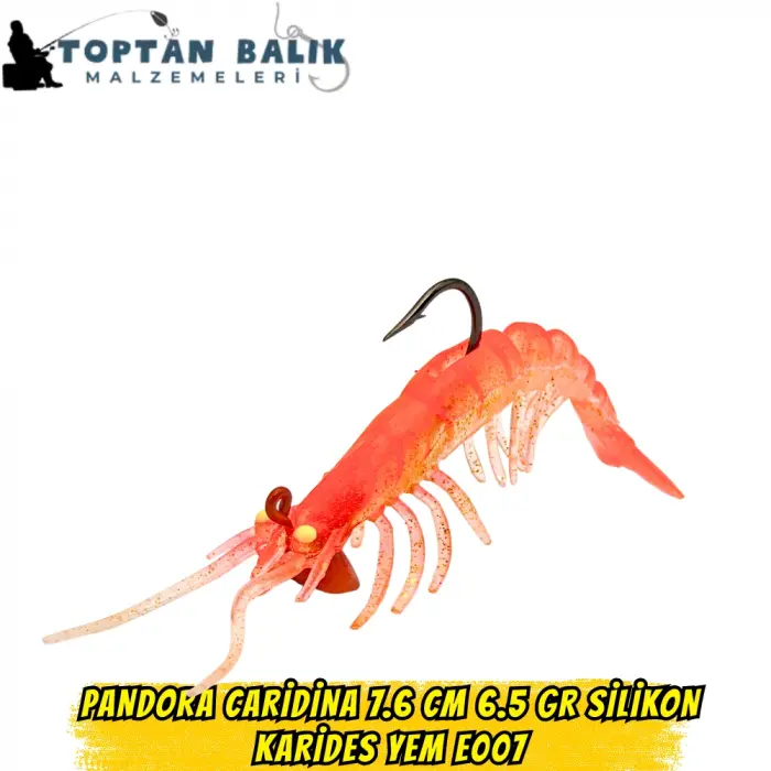 Pandora Caridina 7.6cm 6.5gr E007 Silikon Karides Yem