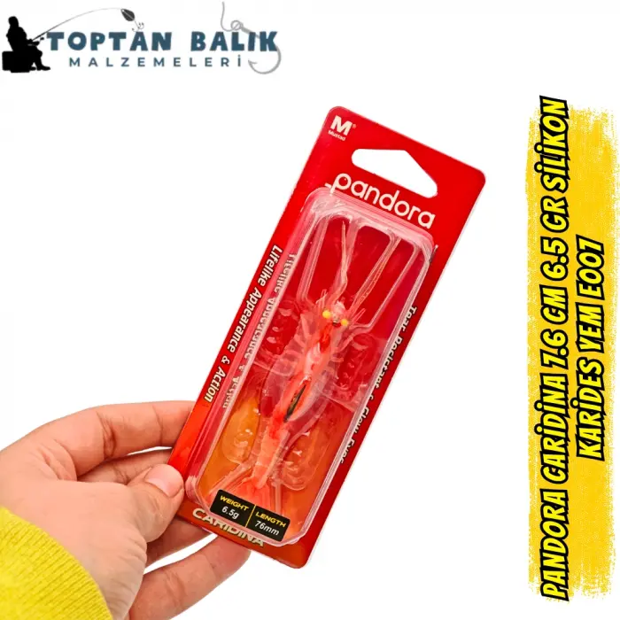 Pandora Caridina 7.6cm 6.5gr E007 Silikon Karides Yem