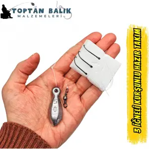 Hazır Kurşunlu 3 İğneli Olta Takımı