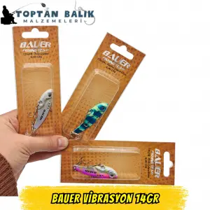 Bauer Vibrasyon 14gr - 12li Karışık Paket (Pembe, Beyaz, Mavi)