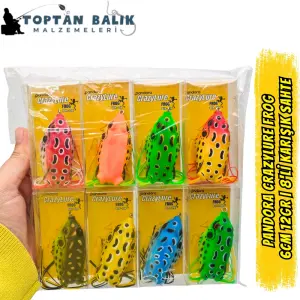 Pandora CrazyLure Frog 6cm 12gr - 8li Karışık Seri Kutu