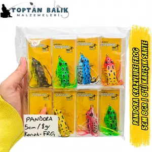 Pandora CrazyLure Frog 5cm 8gr - 8li Karışık Seri Kutu