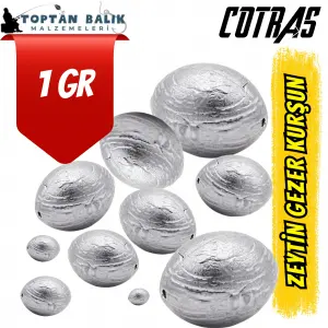 Zeytin Gezer Kurşun Olta Ağırlığı - 1 gr (1 kg Paket)