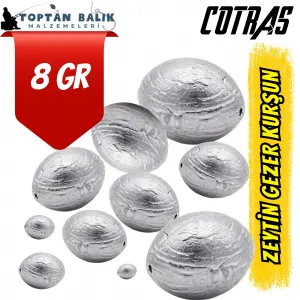 Zeytin Gezer Kurşun Olta Ağırlığı - 8 gr (1 kg Paket)