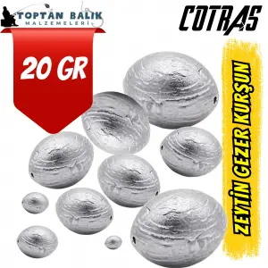 Zeytin Gezer Kurşun Olta Ağırlığı - 20 gr (1 kg Paket)