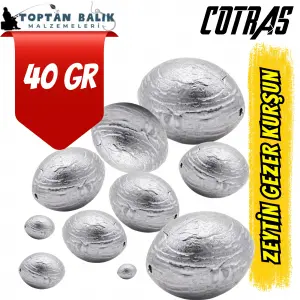 Zeytin Gezer Kurşun Olta Ağırlığı - 40 gr (1 kg Paket)