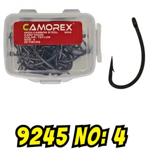 Camorex 9245 Hirisi Teflon Kaplama Sazan İğnesi No: 4
