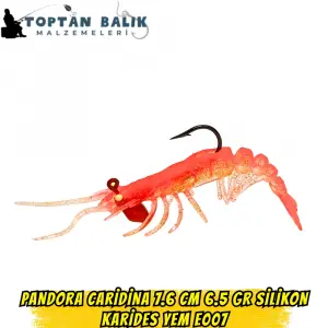 Pandora Caridina 7.6cm 6.5gr E007 Silikon Karides Yem
