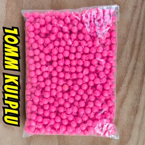 10MM KULPLU BONCUK FOSFOR PEMBE