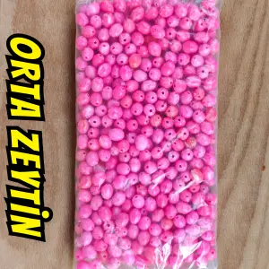 ORTA ZEYTİN BONCUK PEMBE