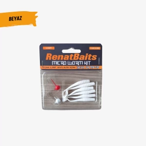 Renatbaits Beyaz LRF Micro Worm Kit - Özel Set