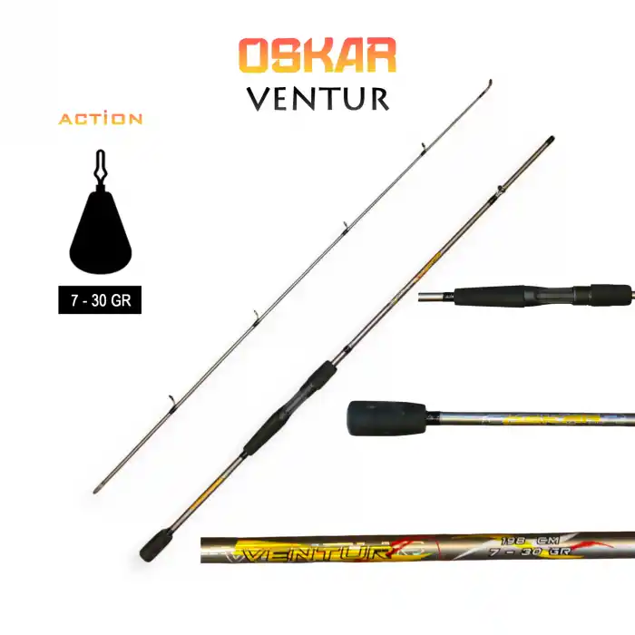 Oskar Ventur 1.98m 7-30g Spin Olta Kamışı