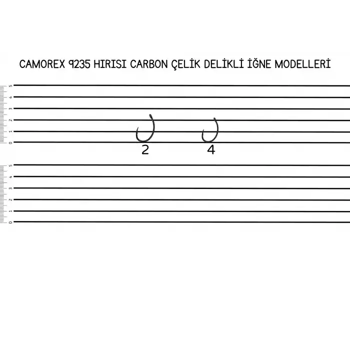Camorex 9235 Hirisi Karbon Çelik Sazan İğnesi No: 4