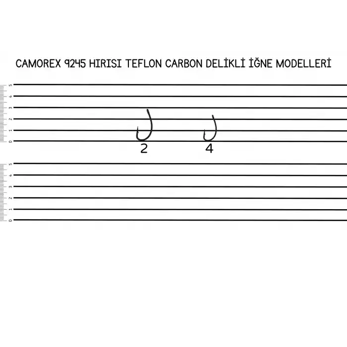 Camorex 9245 Hirisi Teflon Kaplama Sazan İğnesi No: 2