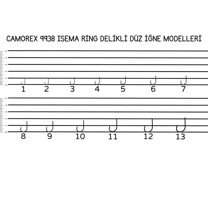 Camorex 9938 Iseama Ring Düz İğne No: 10