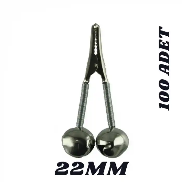 METAL GAGALI ÇİFTLİ ZİL 22MM (100 ADET)