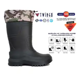 Twingo 1.sınıf Eva Su Geçirmez Boğazlı İçi Mesli Çizmesi