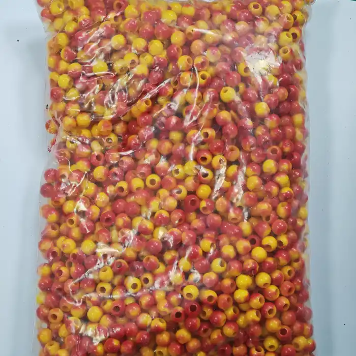 10MM Boncuk Sarı kırmızılı