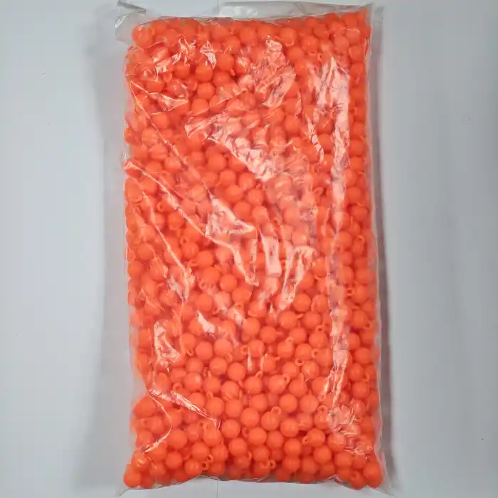 8MM Kulplu Boncuk Turuncu