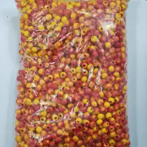 10MM Boncuk Sarı kırmızılı