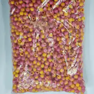 10MM Boncuk Sarı Pembeli