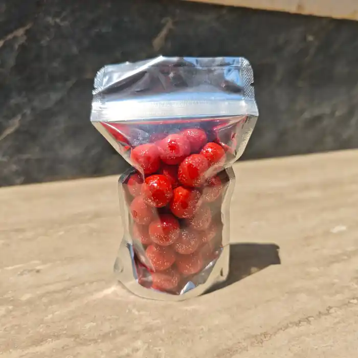 Yuvarlak Kırmızı Simli Hamur