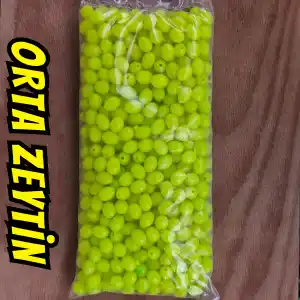 ORTA ZEYTİN BONCUK FOSFOR YEŞİLİ