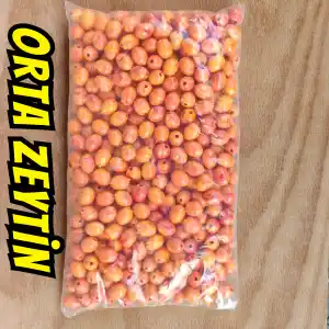 ORTA ZEYTİN BONCUK SARI-TURUNCULU