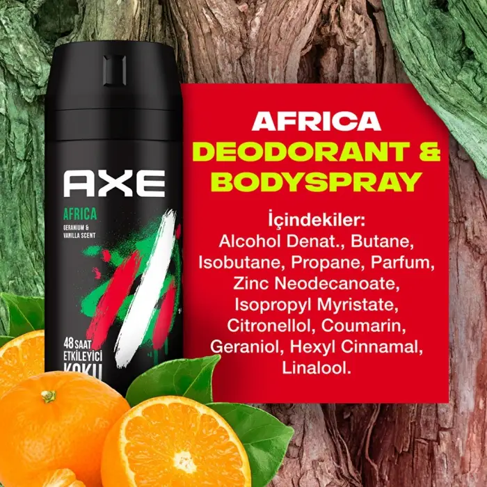 Axe Africa Erkek Deodorant Sprey 150 ml