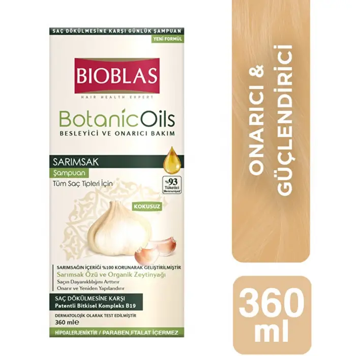 Bioblas Botanic Oils Sarımsak Şampuanı 360 ml