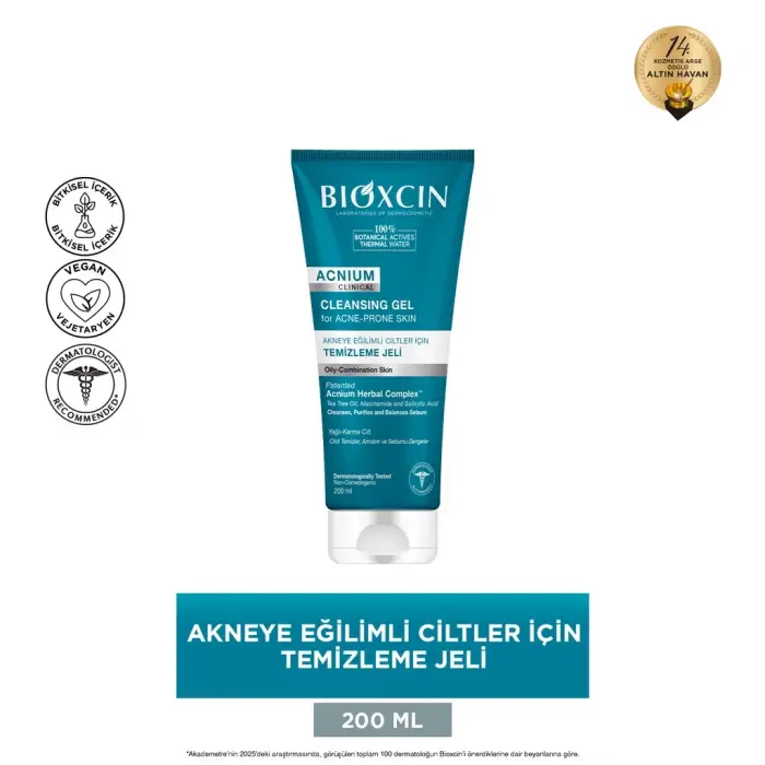 Bioxcin Acnium Yüz Yıkama Jeli 200 ml