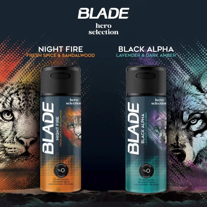 Blade Star Black Alpha Erkek Deodorant Sprey 150 ml